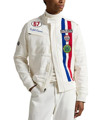 Polo Ralph Lauren Stretch Double-Knit Racing Track Jacket