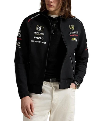 Polo Ralph Lauren Stretch Double-Knit Racing Track Jacket