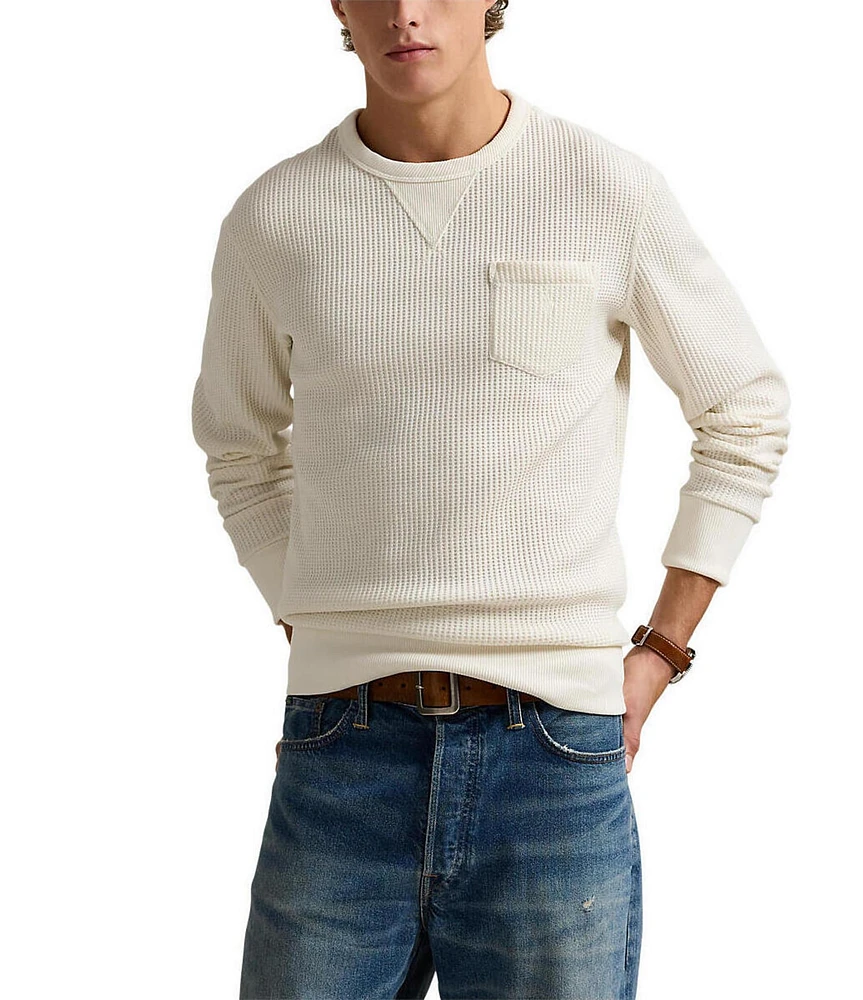 Polo Ralph Lauren Stretch Waffle-Knit Sweatshirt