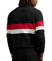 Polo Ralph Lauren Racing Stripe Interlock Quarter-Zip Pullover