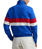 Polo Ralph Lauren Racing Stripe Interlock Quarter-Zip Pullover