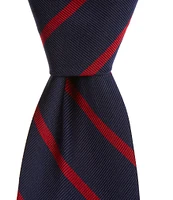 Polo Ralph Lauren Striped 3#double; Silk Repp Tie