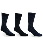 Polo Ralph Lauren Super Soft Diamond Dot Crew Dress Socks 3-Pack