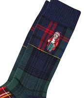 Polo Ralph Lauren Tartan Patchwork Plaid Slack Socks