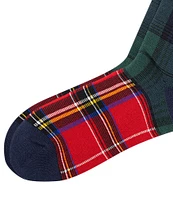 Polo Ralph Lauren Tartan Patchwork Plaid Slack Socks