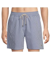 Polo Ralph Lauren Traveler Classic Bengal-Stripe 5.75 Inseam Swim Trunks