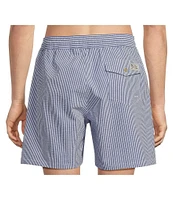 Polo Ralph Lauren Traveler Classic Bengal-Stripe 5.75 Inseam Swim Trunks