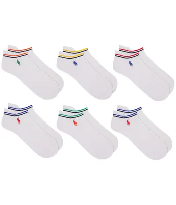 Polo Ralph Lauren Varsity Stripe Low Cut Socks 6-Pack