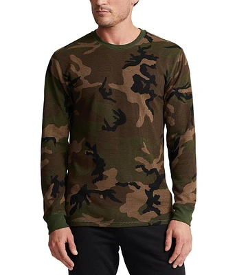 Polo Ralph Lauren Waffle Crew Camouflage Waffle-Knit Sleep Shirt