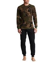 Polo Ralph Lauren Waffle Crew Camouflage Waffle-Knit Sleep Shirt