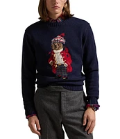 Polo Ralph Lauren Winter Holiday Polo Bear Cotton Cashmere Sweater