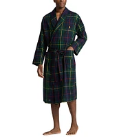 Polo Ralph Lauren Woven Plaid Pattern Lounge Robe