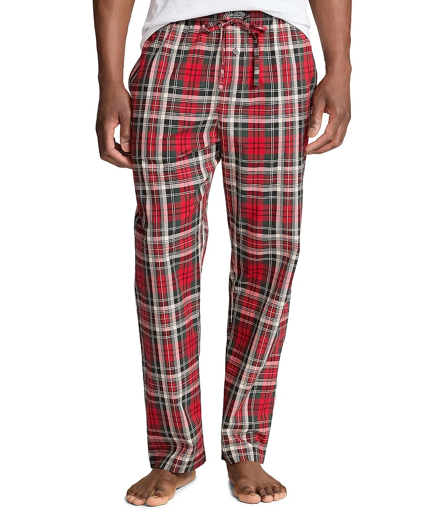 Polo Ralph Lauren Woven Vibrant Plaid Pattern Pajama Pants