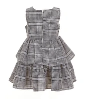 Popatu Little Girls 2-6X Sleeveless Plaid Printed Fit & Flare Dress