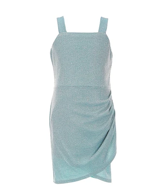 Poppies and Roses Big Girls Sleeveless Sherri-Shine Ruched Dress