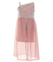 Poppies and Roses Little Girls 4-6X Sequin Overlay Walkthrough Gown