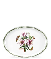 Portmeirion Botanic Garden Lily Flowered Azalea Platter/Oval Serving Dish