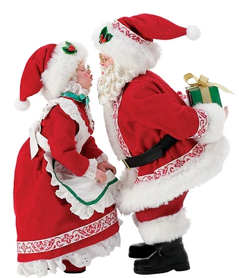 Possible Dreams Christmas Traditions North Pole Sweethearts Santa & Mrs. Claus Figurine Set