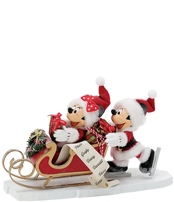 Possible Dreams Disney Licensed Minnie and Mickey Mouse Fun On Ice Figurine