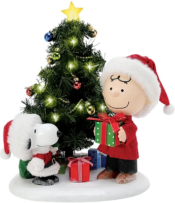 Possible Dreams Peanuts Licensed Christmas Time Is Here Snoopy & Charlie Brown Lighting Figurine