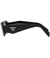 Prada Unisex PR 17WS 49mm Rectangle Sunglasses