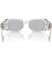 Prada Unisex PR 17WS 49mm Transparent Rectangle Sunglasses