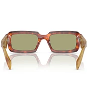 Prada Unisex PR 27ZS 54mm Tortoise Rectangle Sunglasses