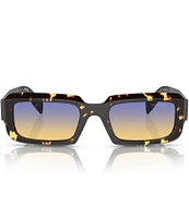 Prada Unisex PR 27ZS 54mm Tortoise Rectangle Sunglasses