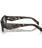 Prada Unisex PR 27ZS 54mm Tortoise Rectangle Sunglasses