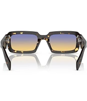 Prada Unisex PR 27ZS 54mm Tortoise Rectangle Sunglasses