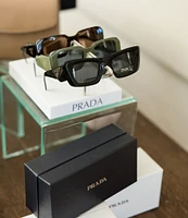 Prada Unisex PR17WS 49mm Rectangle Sunglasses