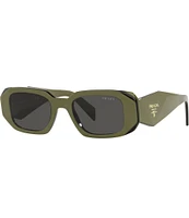 Prada Unisex PR17WS 49mm Rectangle Sunglasses