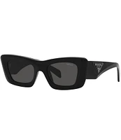 Prada Women's PR 13ZS 50mm Black Cat Eye Sunglasses