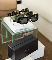 Prada Women's PR 13ZS 50mm Black Cat Eye Sunglasses