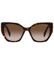 Prada Women's 55mm Gradient Brown Cat Eye Sunglasses