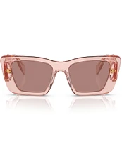 Prada Women's PR 08YS 51mm Transparent Butterfly Sunglasses