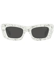 Prada Women's PR 13ZS 50mm Marble Cat Eye Sunglasses