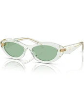 Prada Women's PR 26ZS 55mm Transparent Rectangle Sunglasses