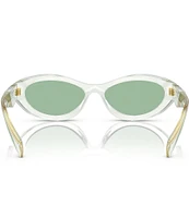 Prada Women's PR 26ZS 55mm Transparent Rectangle Sunglasses