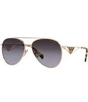 Prada Women's PR 73ZS 58mm Aviator Sunglasses