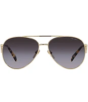 Prada Women's PR 73ZS 58mm Aviator Sunglasses