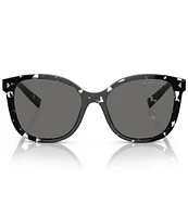 Prada Women's PR22ZS 53mm Tortoise Square Polarized Sunglasses