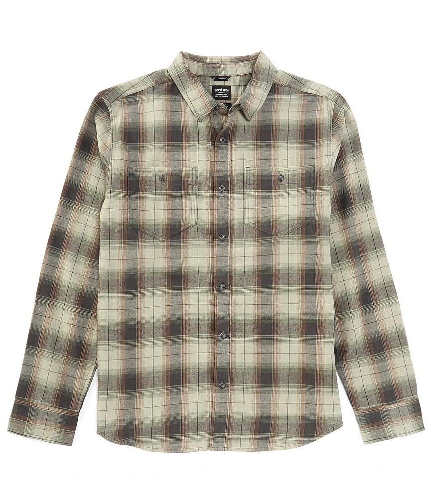 prAna Dolberg Flannel Long Sleeve Organic Materials Woven Shirt