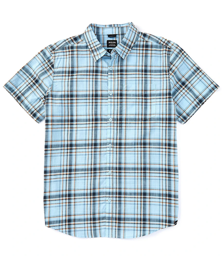 prAna Groveland Short Sleeve Plaid Woven Shirt