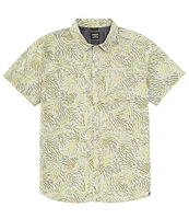 prAna Lost Sol Short Sleeve Fronds Printed Woven Shirt