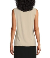 Preston & York Selena Crew Neck Sleeveless Knit Tank