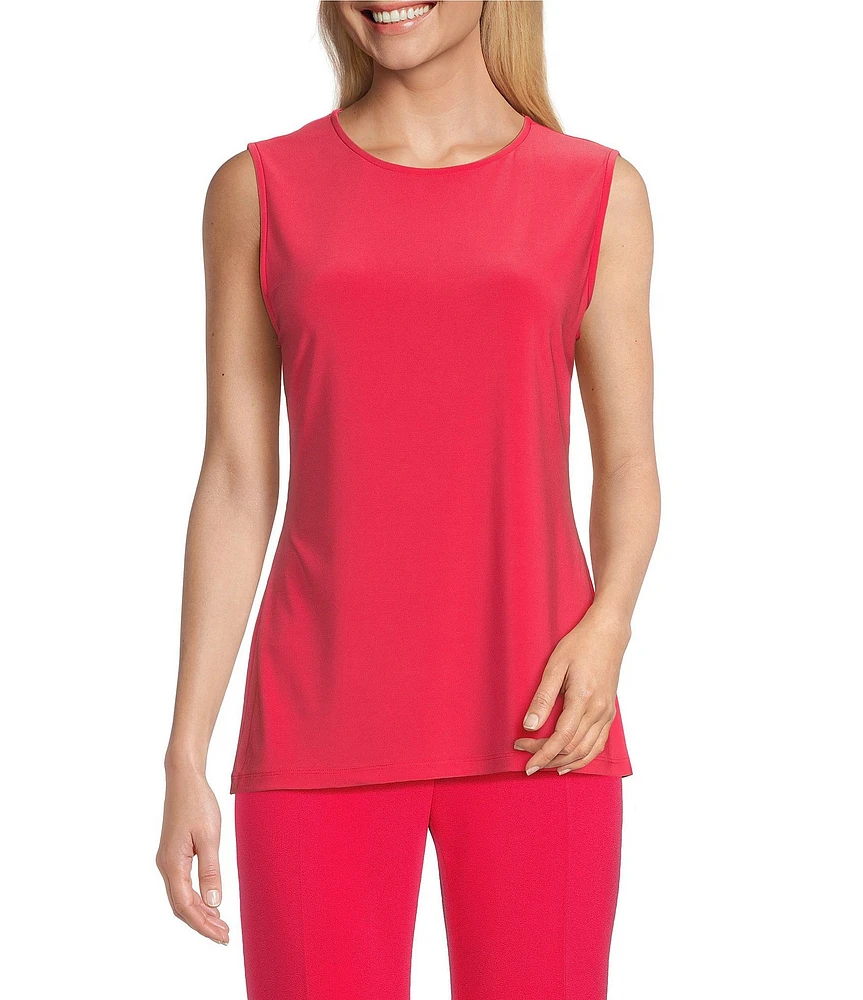 Preston & York Selena Crew Neck Sleeveless Knit Tank