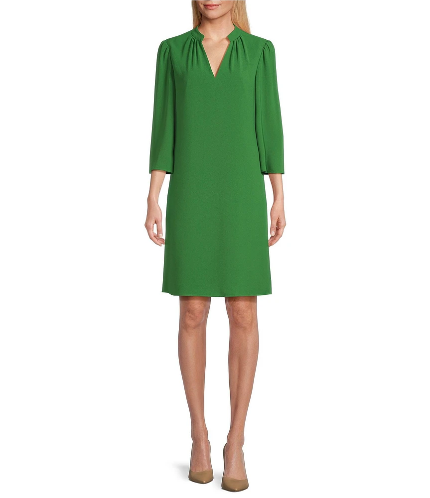 Preston & York 3/4 Sleeve Knee Length Shift Dress