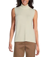 Preston & York Bailey Knit Turtleneck Sleeveless Sweater