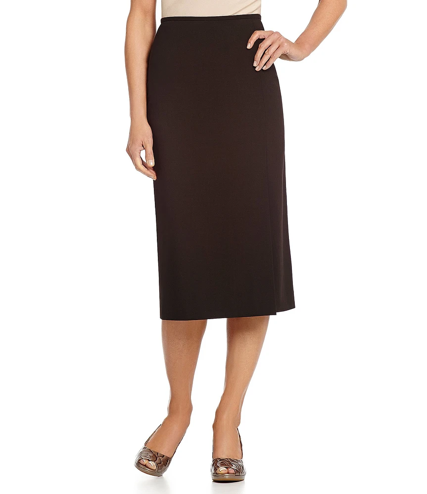 Preston & York Bessie Mid Rise Side Slit Midi Pencil Skirt